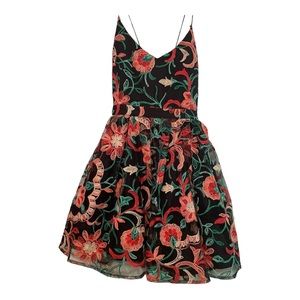 Embroidered tulle flower dress